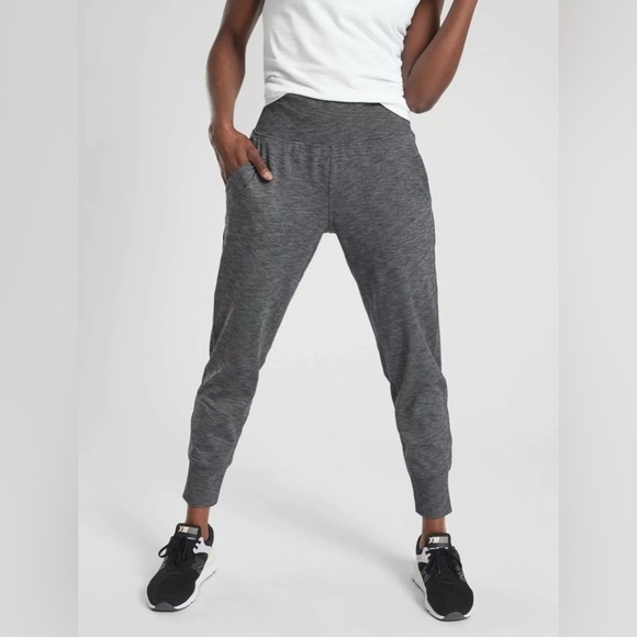 Athleta High Rise Venice Jogger, Space Dye Charcoal Gray,‎ Super Soft, sz Small - Picture 1 of 9